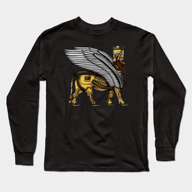 Anunnaki Alien God Long Sleeve T-Shirt by underheaven